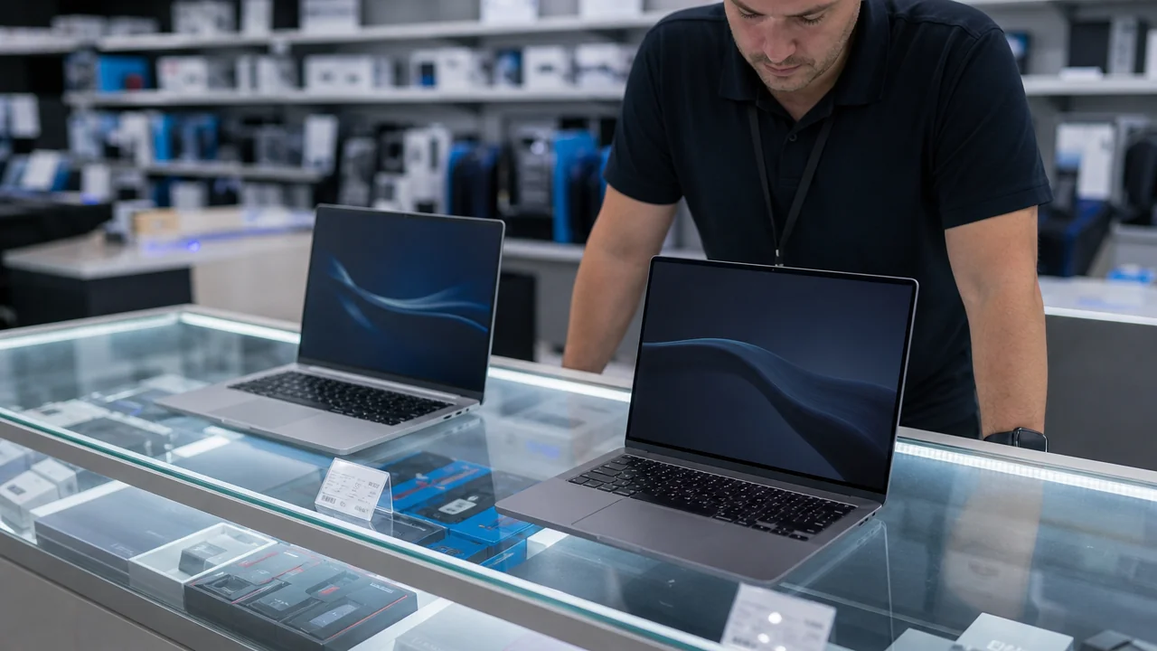 Laptop store view